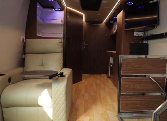 premium vanity van for event and film shooting on rent in delhi